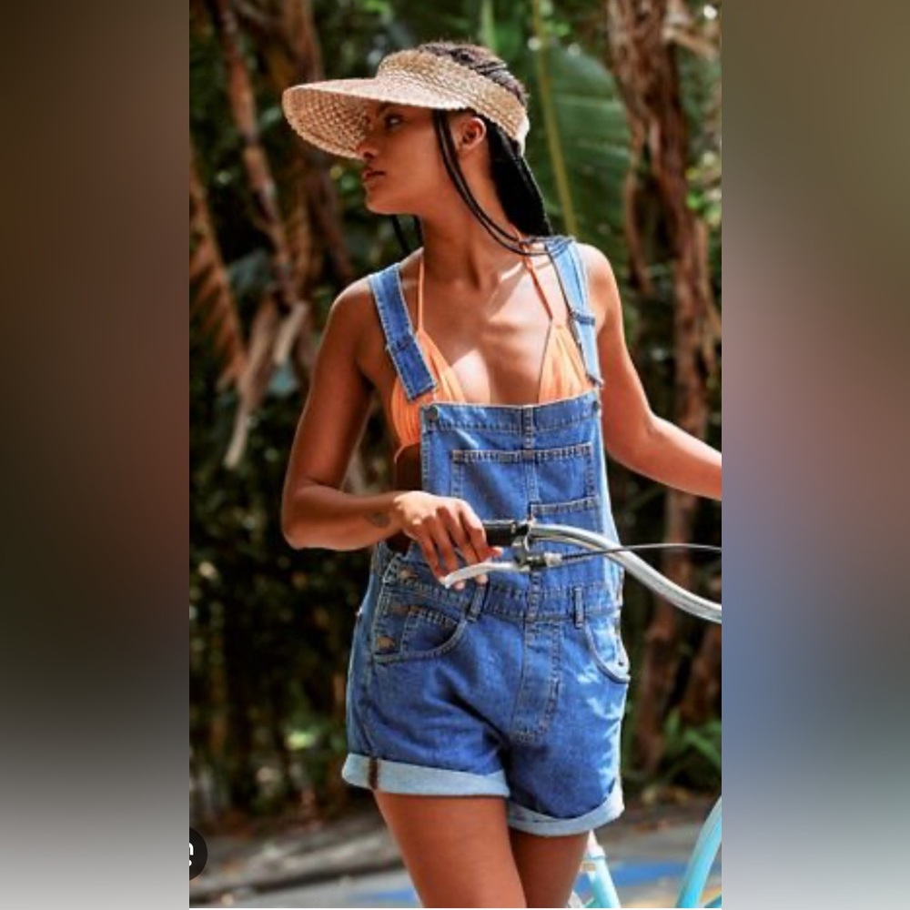 🌿 Free People Ziggy Blue Denim Romper